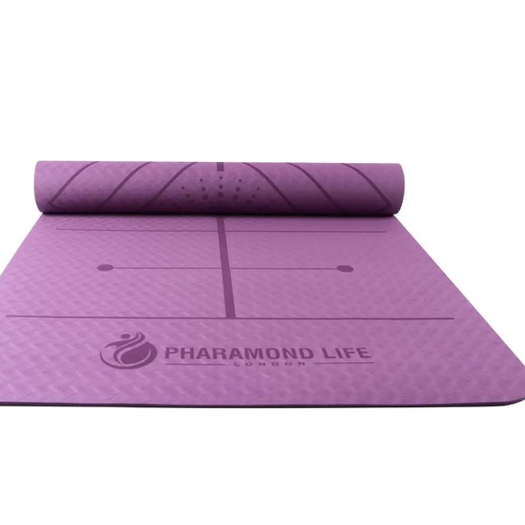 Pharamond Life Terra Grip Yoga Mat Plum and Tote - Picture 3 of 9